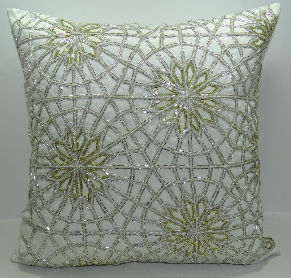 Bard Stripe Embroidered Pillow Cover