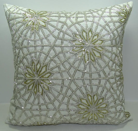 Bard Stripe Embroidered Pillow Cover