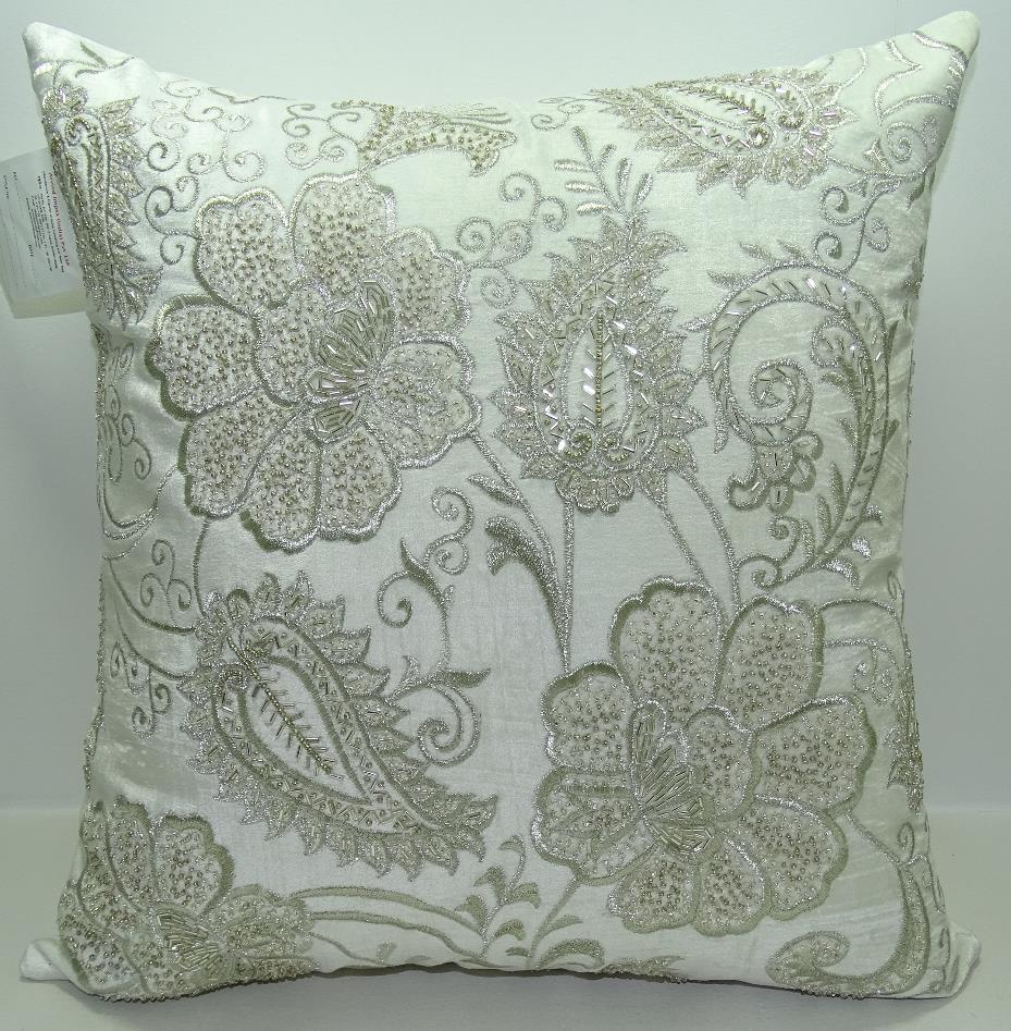 Bead Multi Color Velvet Pillow Cover