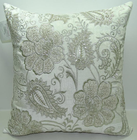 Bead Multi Color Velvet Pillow Cover