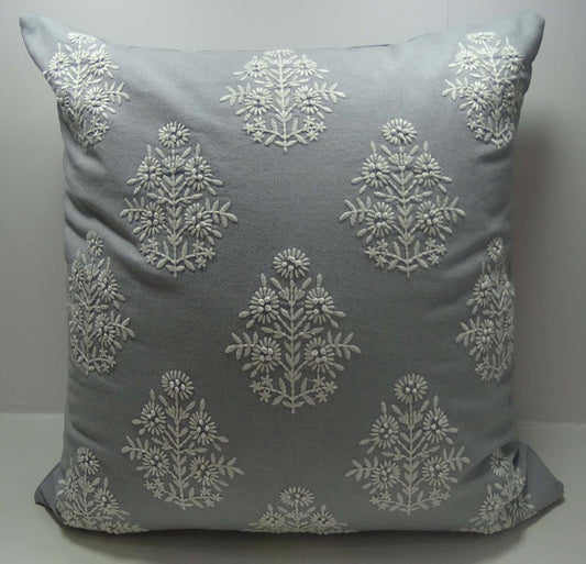 Bead White Velvet Pillow Cover